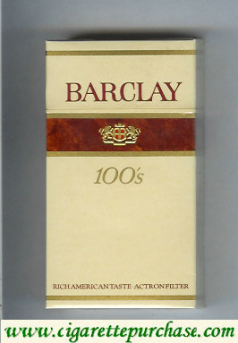 Barclay Filter 100s cigarettes